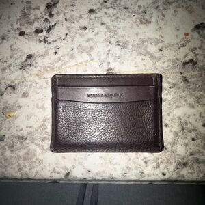 Banana Republic Dark Brown Leather Card Holder